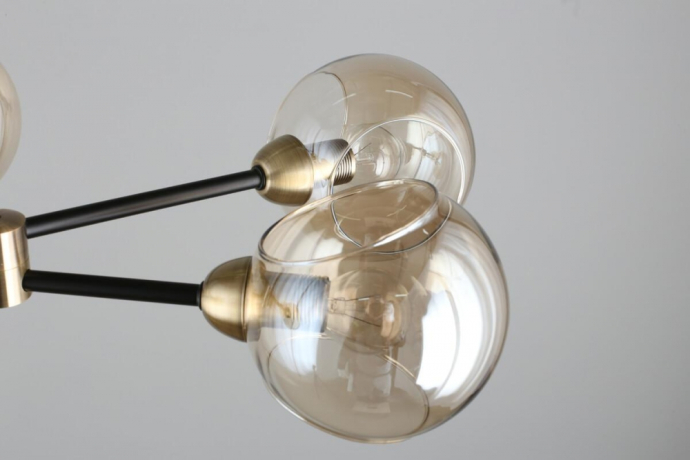 Люстра на штанге с лампочками Omnilux OML-94207-06+Lamps 