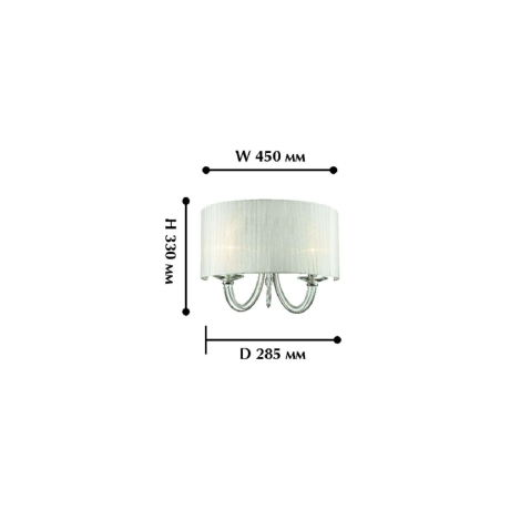 Настенный светильник с лампочками Favourite Snow 1698-2W+Lamps E14 Свеча 