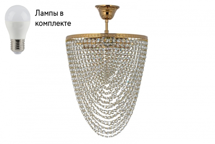 Потолочная люстра с лампочками Arti Lampadari Stella E 1.3.30.504 G+Lamps 