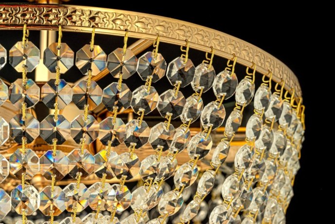 Потолочная люстра с лампочками Arti Lampadari Stella E 1.3.30.504 G+Lamps 