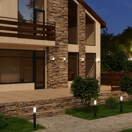 Уличный настенный светильник Elektrostandard 1534 TECHNO LED серый (a052857)