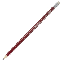 Нарушена упаковка! <204049> Карандаши чернографитные BRAUBERG НАБОР 12 шт., "ZTX", HB, с резинкой, красный корпус, картонная упаковка, 180671 (180671)