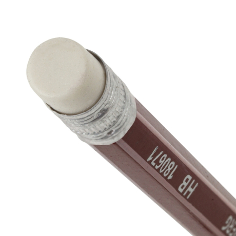 Нарушена упаковка!  <204049> Карандаши чернографитные BRAUBERG НАБОР 12 шт., "ZTX", HB, с резинкой, красный корпус, картонная упаковка, 180671 (180671)