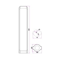Наземный высокий светильник Arte Lamp Suhail A1648PA-1BK