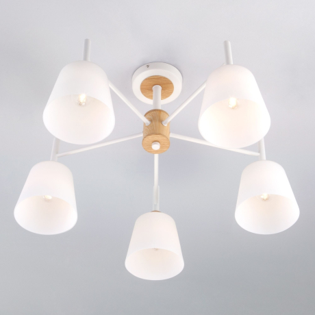 Люстра на штанге Eurosvet Fresco 70085/5 белый 