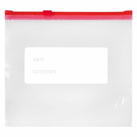 Нарушена упаковка!  <710509> Пакеты для заморозки продуктов, 1 л, КОМПЛЕКТ 20 шт., с замком-застежкой (слайдер), LAIMA (608907)