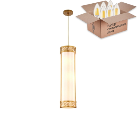 Подвесной светильник с лампочками Favourite Exortivus 4011-3P+Lamps E14 Свеча 