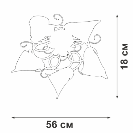 Потолочная люстра Vitaluce V1646 V1646/5PL 