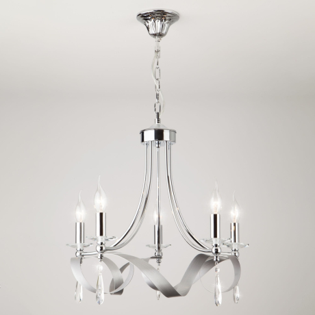 Подвесная люстра Eurosvet Adelia 60064/5 хром 