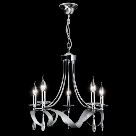 Подвесная люстра Eurosvet Adelia 60064/5 хром 