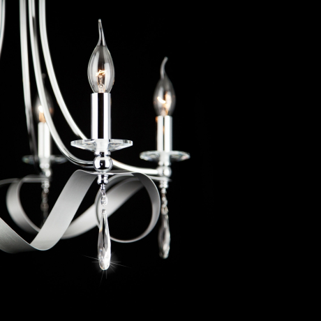 Подвесная люстра Eurosvet Adelia 60064/5 хром 