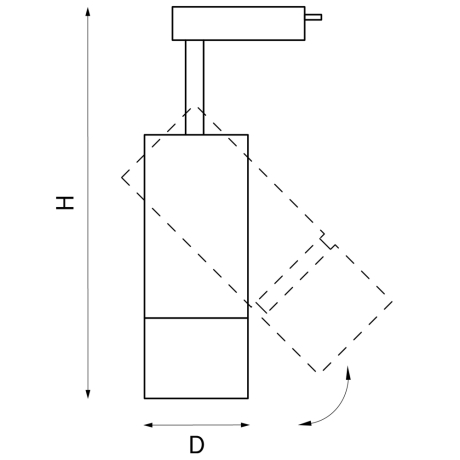 Светильник на штанге Lightstar Volta 229347 