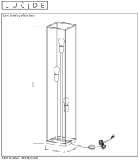Торшер Lucide Ruben 00724/03/30