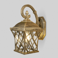 Уличный настенный светильник Elektrostandard Cassiopeya D черное золото (a025295)