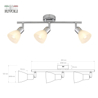 Светильник спот с Led лампочками в комплекте Rivoli Б0054682+Lamps