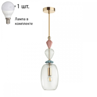 Подвесной светильник с лампочкой Odeon Light Bizet 4855/1B+Lamps E14 P45