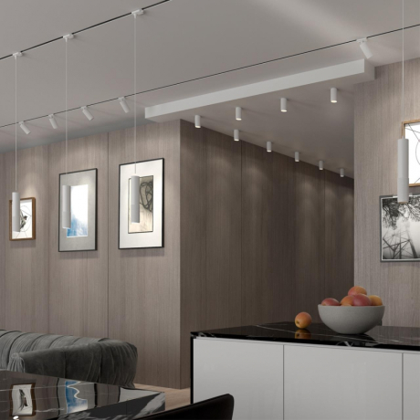 Однофазный светильник для шинопровода с лампочкой Novotech 370770+Lamps 