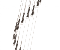 6114-15A,02 Подвесная светодиодная люстра Kink Light Рэй