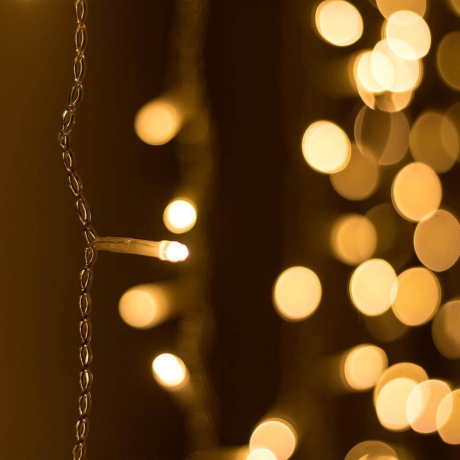 2*2,5м. Гирлянда занавес теплый свет Ardecoled 230V ARD-Curtain-Home-2000X2500-Clear-300Led Warm (24835)