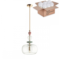 Подвесной светильник с лампочкой Odeon Light Bizet 4855/1A+Lamps E14 P45