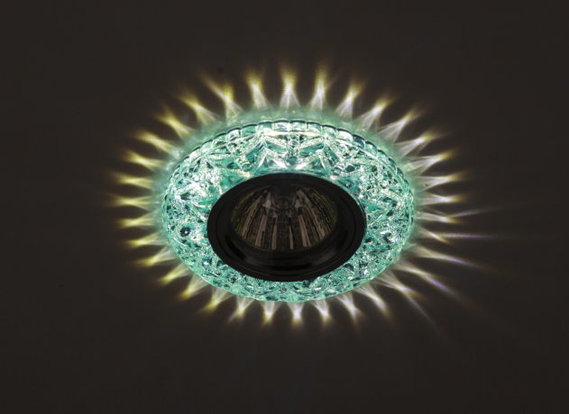 Встраиваемый светильник cо LED подсветкой Эра DK LD4 BL/WH (Б0028087) 