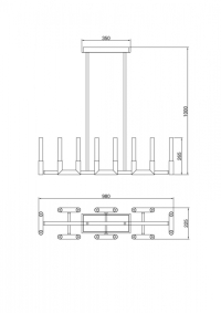 Люстра на штанге Lucia Tucci Flop FLOP 3390.16 chrome