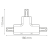 Соединитель с токопроводом T-образный для треков Lightstar Barra 504139 