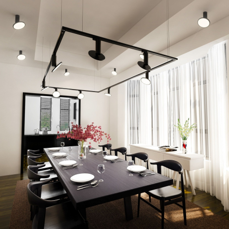 Накладной потолочный светодиодный светильник Elektrostandard Brain DLS029 12W 4200K черный матовый (a047772) 