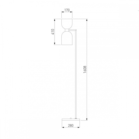 Торшер Tandem Eurosvet 01085/2 латунь (a052293) 