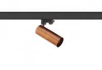 Светильник трековый, GU10, D57хH202мм, IP20, черный-бронза, без лампы (DL18895R1BBronze Track)