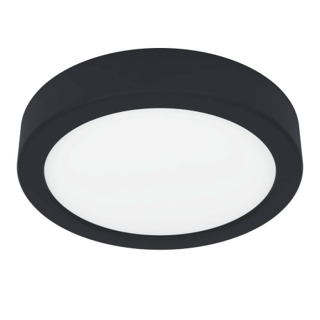 900581 Накладной светильник диммируемый FUEVA 5, 11W (LED), 3000K, ?160, сталь, черный / пластик, белый