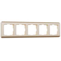 Рамка на 5 постов Werkel Stream (шампань) W0052111
