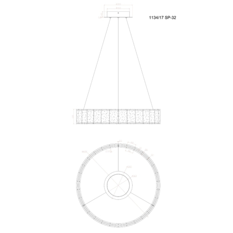 Подвесной светильник Divinare Teresa 1134/17 SP-32 