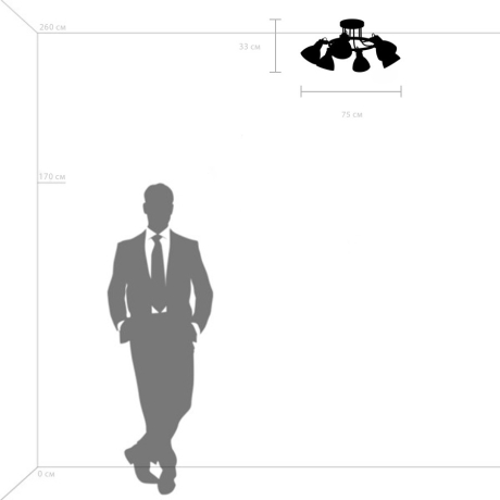 Люстра на штанге Lightstar Acrobata 761060 