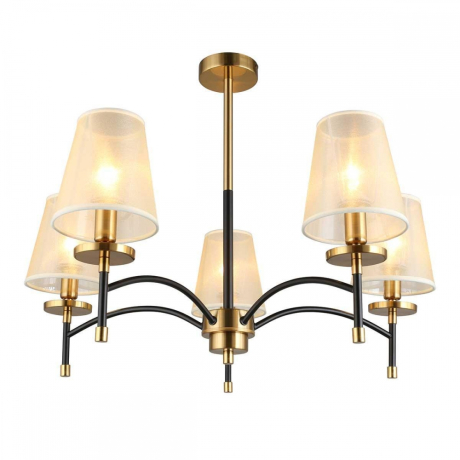 Люстра на штанге с лампочками Omnilux OML-67307-05+Lamps 