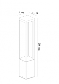 Наземный высокий светильник Arte Lamp Pherkad A2726PA-1BK
