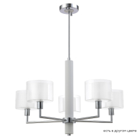 Подвесная люстра с лампочками CRYSTAL LUX Maestro SP-PL5 Chrome+Lamps