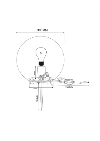 Шар световой Maytoni Outdoor Erda O594FL-01W