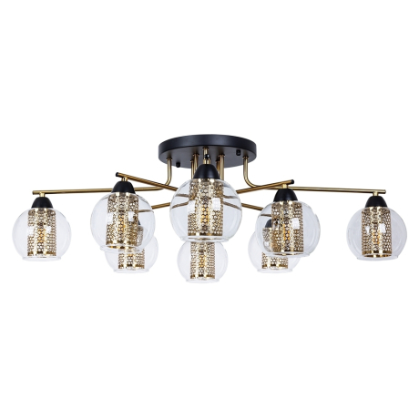 Нарушена упаковка!  <648772> Потолочная люстра Arte Lamp Manchester A7045PL-8BK