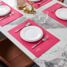 420139 Салфетка для сервировки декоративная (плейсмат) LAKANDAVA, L450, B300, H3, полиэстер, ярко-розовый Eglo 