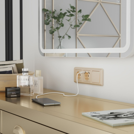 Рамка на 3 поста Werkel Stream (шампань) W0032111