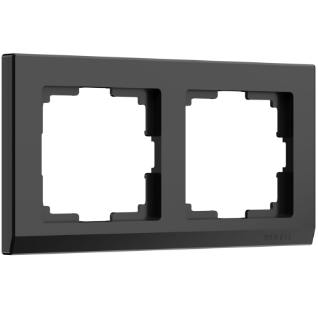 Рамка на 2 поста Werkel Stark (черный) W0021808