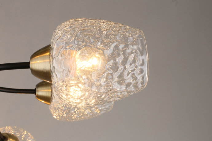 Люстра на штанге с лампочками Omnilux OML-67807-08+Lamps 