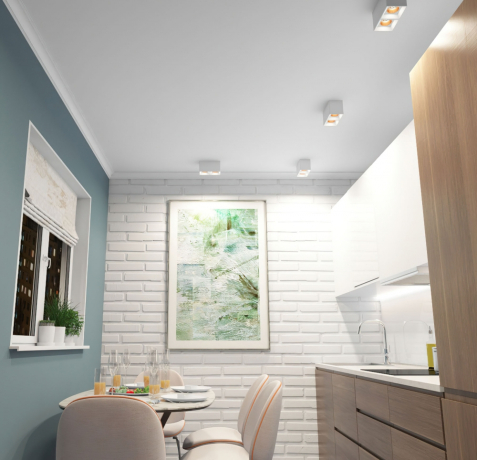 Накладной светильник Denkirs DK3030 DK3085-WH+BR 