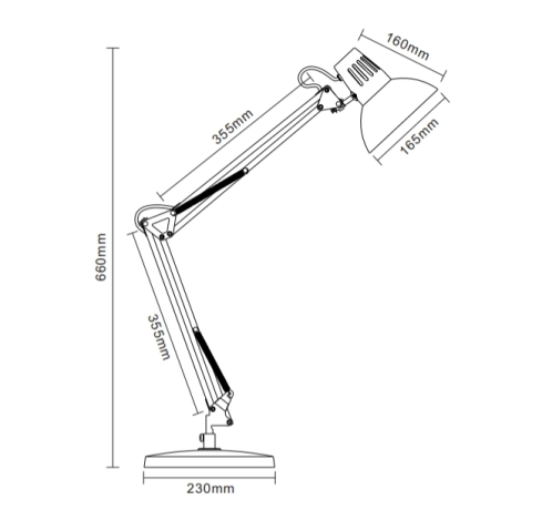 KD-431A Berlin С71 белый+хром Лампа настольная Camelion 13088 