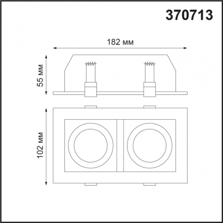 Точечный светильник со светодиодными лампочками GU10, комплект от Lustrof. №258399-647118 