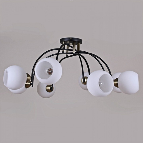 Потолочная люстра ILLUMICO  IL0250-8CSQ-79 BK AB 