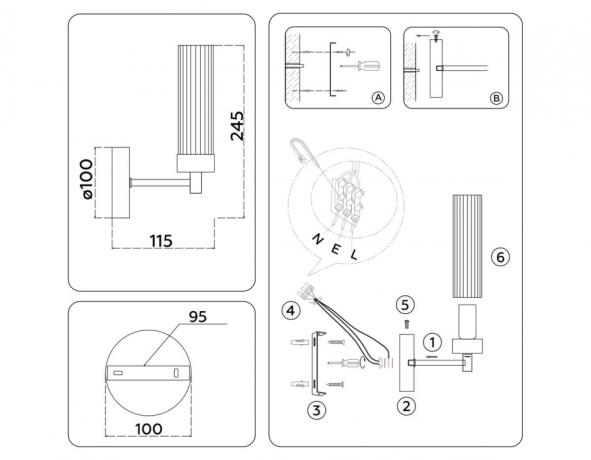 Бра Ambrella Light HIGH LIGHT LH55154 