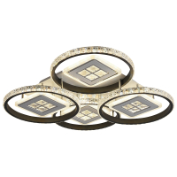 Светодиодная диммируемая люстра с ПДУ Profit Light 8053/4 WHT+BLK 224W