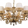 Подвесная люстра Abrasax Sylvia L.8110-8BR CRISTAL-SHADE 